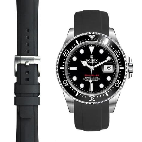 rolex sea dweller kautschukband|Rolex Sea-Dweller watch straps.